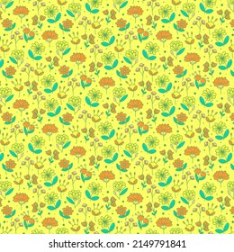 Vintage Flowers Pattern Background  your business or merchandise