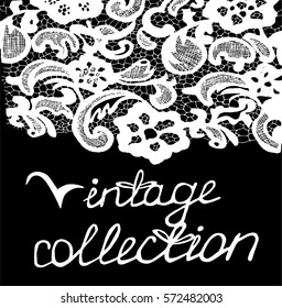 Vintage flowers pattern. Ornament. Vintage collection to be continued.