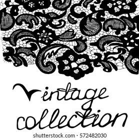 Vintage flowers pattern. Ornament. Vintage collection to be continued.