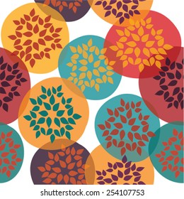 Vintage flowers seamless pattern