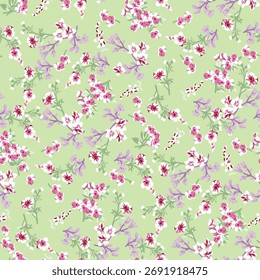 vintage flowers seamless pattern design
