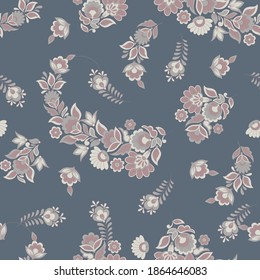 flores vintage sin costuras. Antecedentes vectoriales florales étnicos