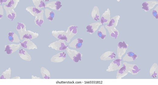 Vintage Flowers Vectors. Sketch Summer Iris Drawing. Background Vintage Flowers Vectors. Viola Floral Print. Graphic Hawaii Texture.