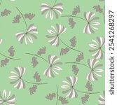 Vintage flowery pattern. Seamless floral background for wrapping, textile, wallpaper