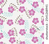 Vintage flowery pattern. Seamless floral background for wrapping, textile, wallpaper