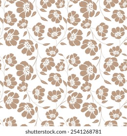 Vintage flowery pattern. Seamless floral background for wrapping, textile, wallpaper