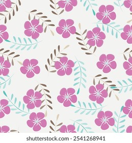 Vintage flowery pattern. Seamless floral background for wrapping, textile, wallpaper