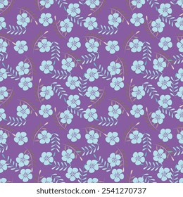 Vintage flowery pattern. Seamless floral background for wrapping, textile, wallpaper