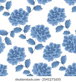 Vintage flowery pattern. Seamless floral background for wrapping, textile, wallpaper