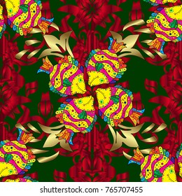 Vintage flowery pattern. Soft cotton design. Vector frourish texture. Soft tile. Seamless floral background for wrapping, textile, wallpaper.