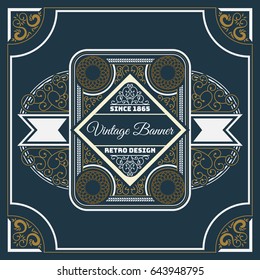 Vintage flyer background Design Template,Vector Illustration