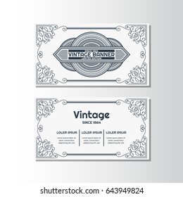Vintage flyer background Design Template,Vector Illustration