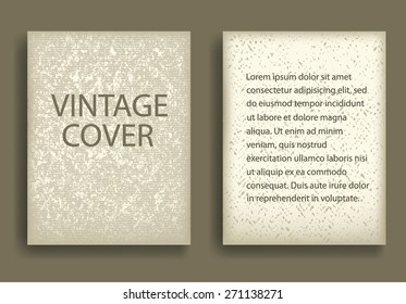 Vintage Flyer. Paper Texture Poster. Retro Background. 