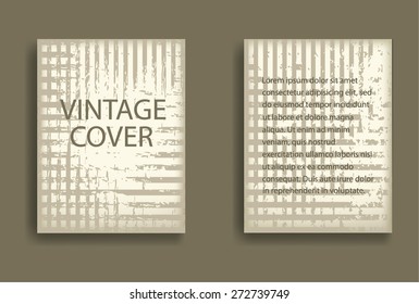 Vintage Flyer. Paper Texture Poster. Retro Background. Vector 