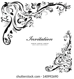 Vintage  foliage elements for your design