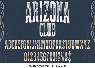vintage Font alphabet Script Typeface handcrafted handwritten vector label design old style.Shadow Effect.vintage Hand Drawn.Retro Typography.Vector Illustration.