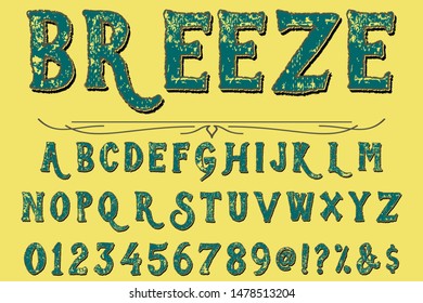 vintage Font alphabet Script Typeface handcrafted handwritten vector label design old style.Shadow Effect.vintage Hand Drawn.Retro Typography.Vector Illustration. 