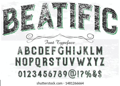 vintage Font alphabet Script Typeface handcrafted handwritten vector label design old style.Shadow Effect.vintage Hand Drawn.Retro Typography.Vector Illustration. 