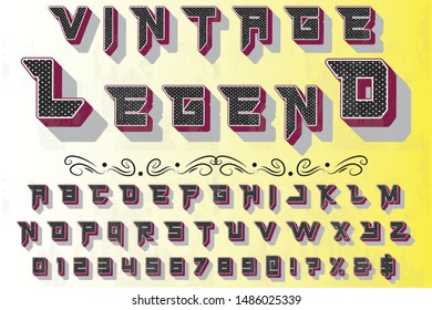 vintage Font alphabet Script Typeface handcrafted handwritten vector label design old style.Shadow Effect.vintage Hand Drawn.Retro Typography.Vector Illustration. 