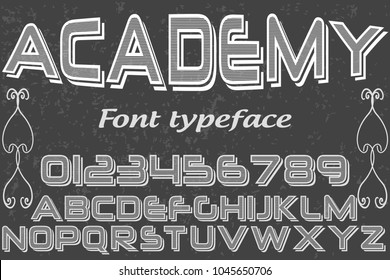 Vintage Font alphabet vector script alphabet,design handwritten named academy