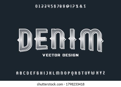 vintage font, classic lettering, typeface vector design, blue style background
