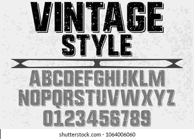 Vintage Font handcrafted vector script alphabet,design handwritten named vintage style and label design