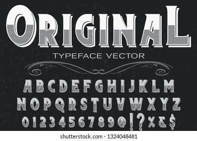 Vintage Font handcrafted vector script alphabet,design handwritten named vintage original