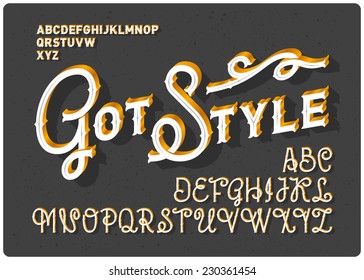 Vintage Font Set