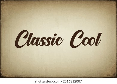 Vintage Font Style Effect Design for Social Media Template.