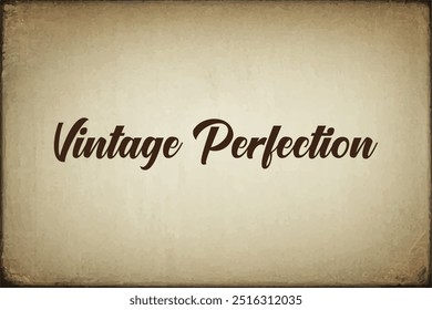 Vintage Font Style Effect Design for Social Media Template.