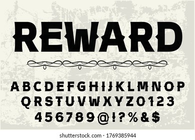 vintage font, typeface vector, classic lettering, white and gray style, alphabet design