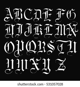 Vintage  font - Vector