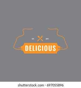 vintage food logo concept