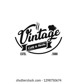 Vintage Food & Restaurant Logo Image