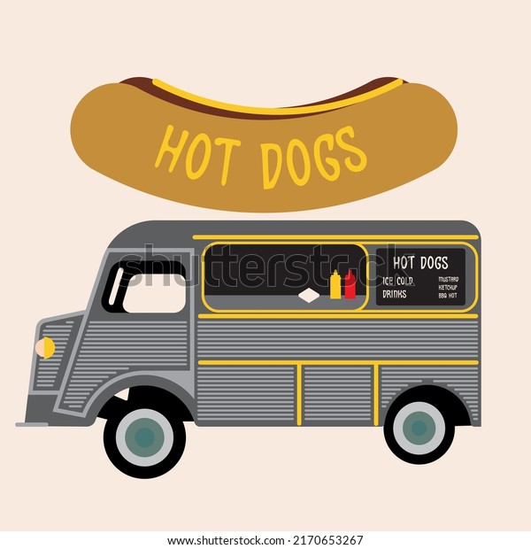 Vintage Foot Truck Hotdog\
Van