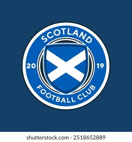 Vintage football logo, badge, emblem and much more. Scotland Team football club vintage tee print, athletic apparel design shirt graphic print.