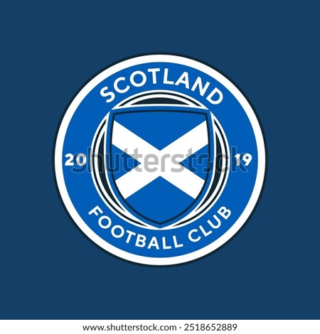 Vintage football logo, badge, emblem and much more. Scotland Team football club vintage tee print, athletic apparel design shirt graphic print.