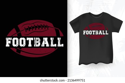 Vintage Football Player T-shirt Design