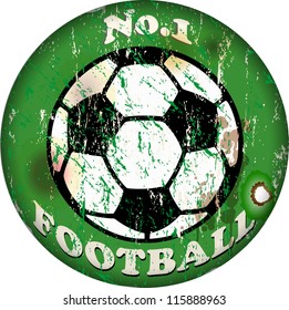 vintage football sign,design element, vector illustration, eps 10