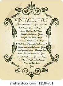 Vintage frame