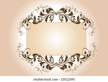 Vintage frame.