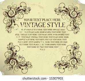 Vintage frame