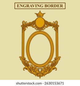 vintage frame with a frame