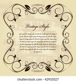 Vintage frame