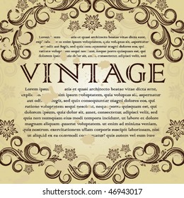 Vintage-Rahmen.