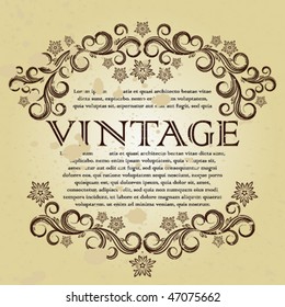 Vintage frame.