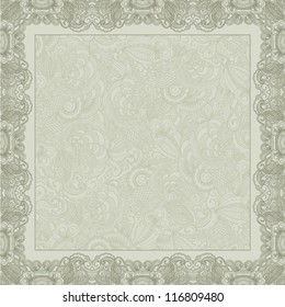 Vintage frame, abstract design.