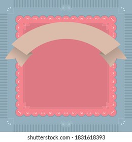 Vintage Frame Background Design Vector Illustration.