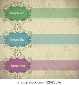 Vintage frame background (invitation template)