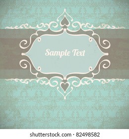 Vintage frame background (invitation template)